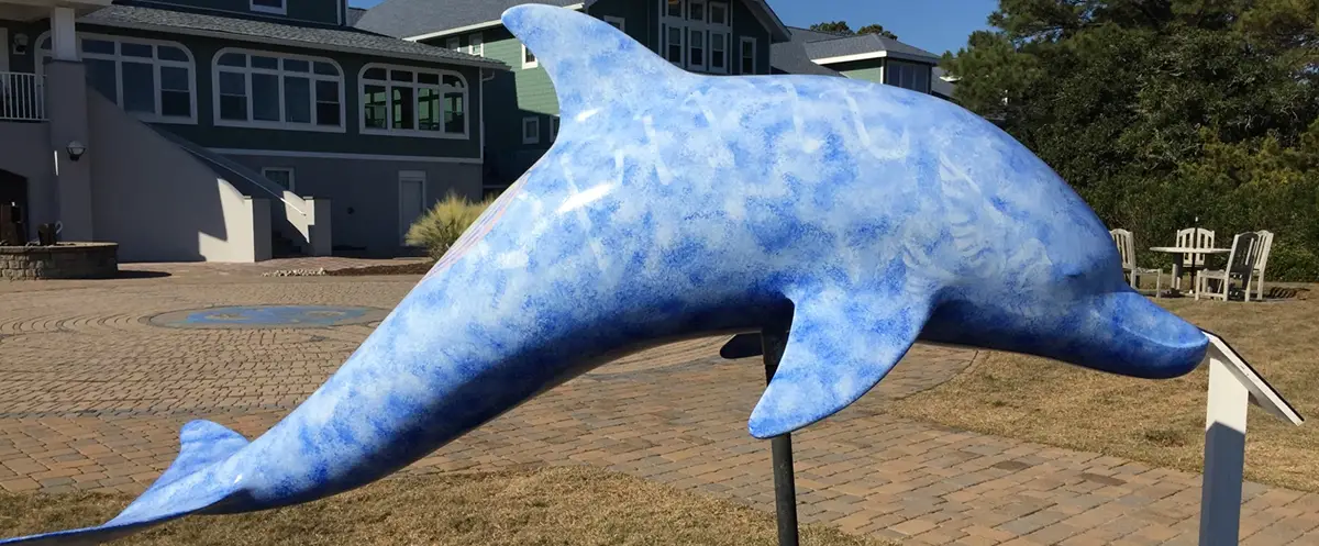 Edgar Cayce's A.R.E. Shanti the Dolphin Sculpture