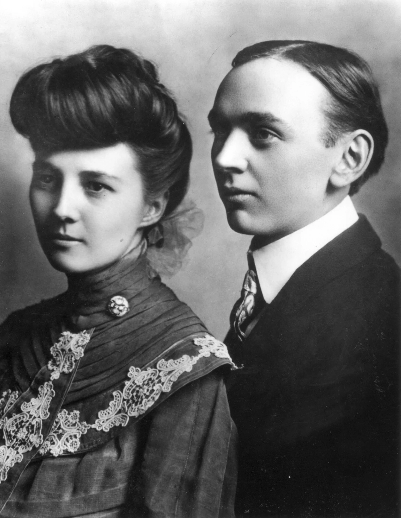 Edgar Cayce Historic Photo with Gertrude Cayce