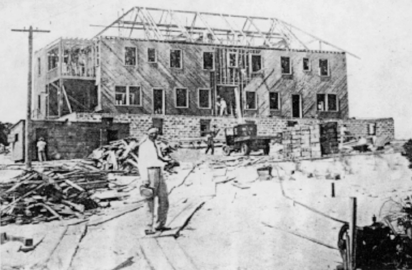Edgar Cayce Historic Photo Hospital Being Built