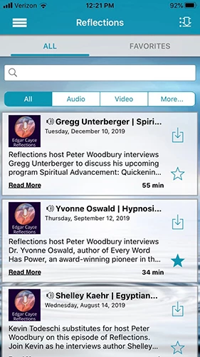 Reflections podcast app